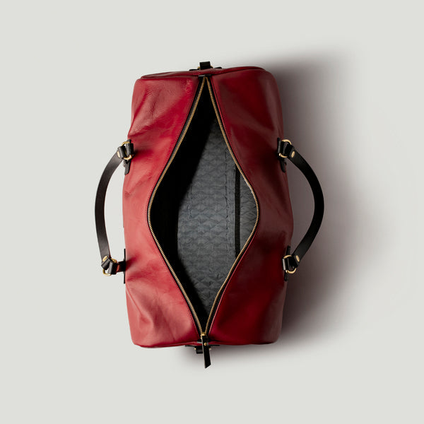 Wolf Leather Weekender Red - Wolf Leather Goods
