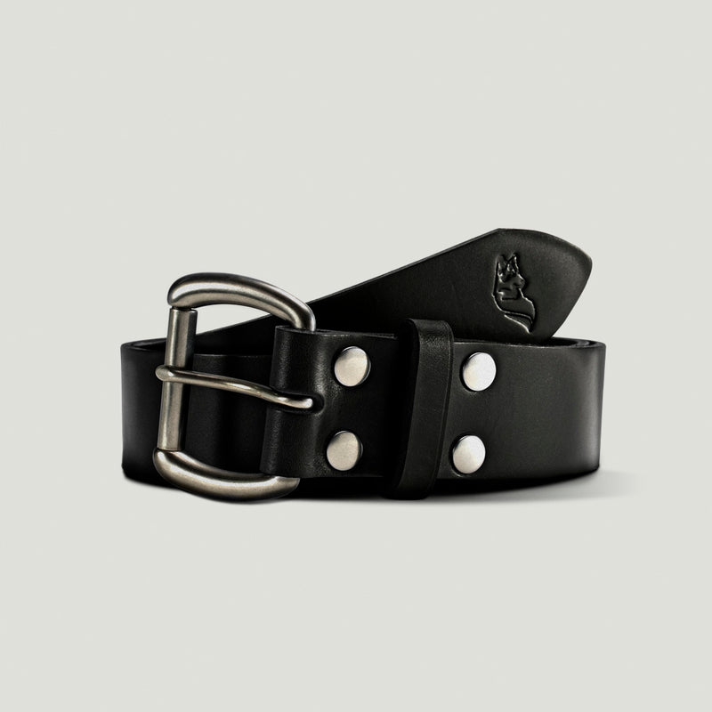 Wolf Leather Belt - Black - Wolf Leather Goods