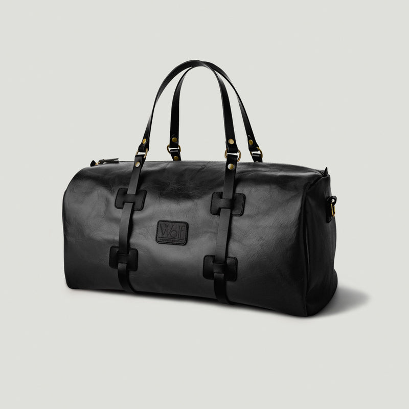 Wolf Leather Weekender Black - Wolf Leather Goods