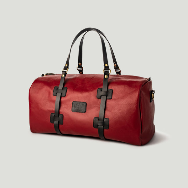 Wolf Leather Weekender Red - Wolf Leather Goods