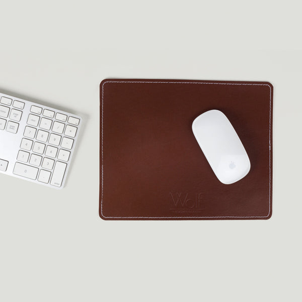 Wolf Leather Mouse pad Brown - Wolf Leather Goods